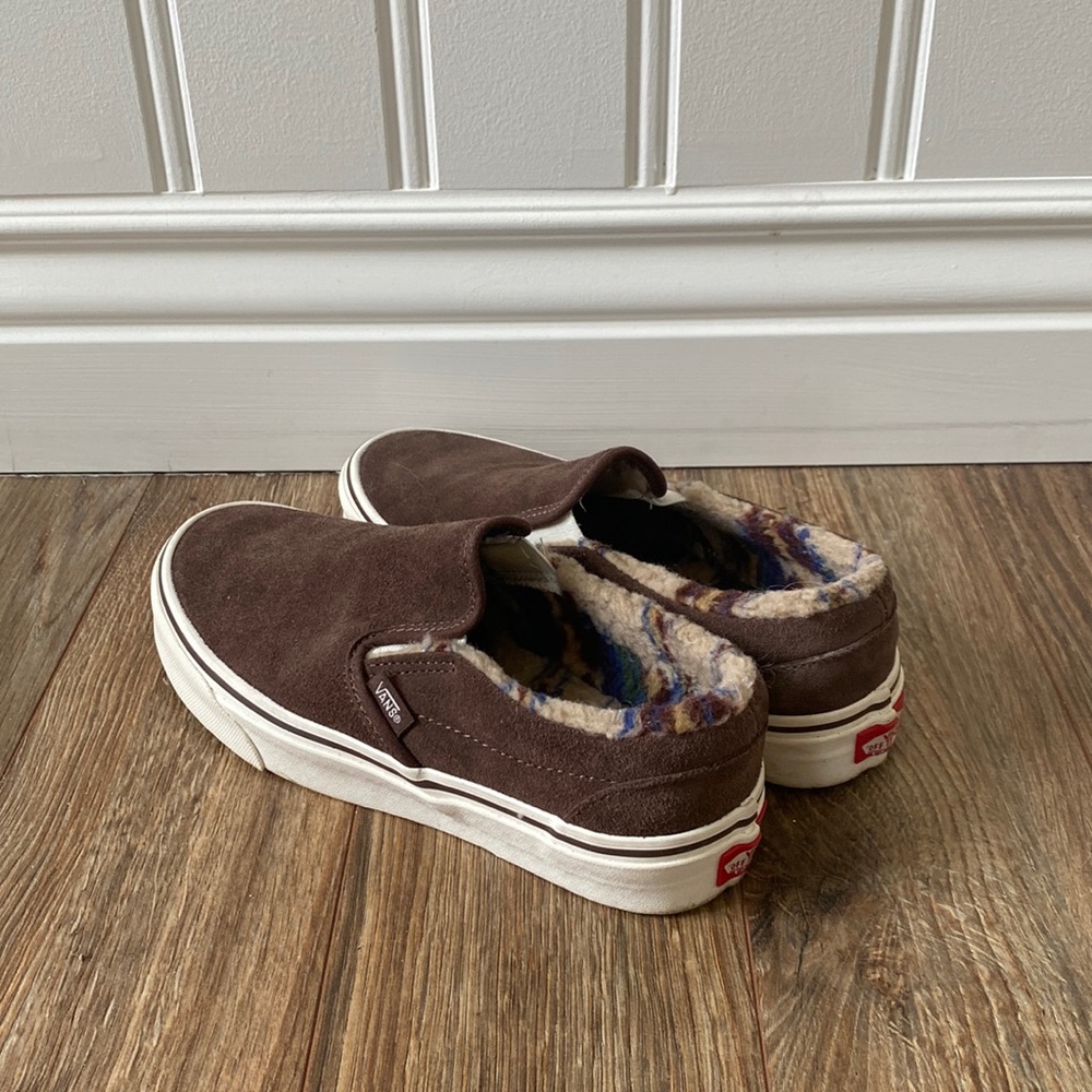 vans sherpa slip-ons size 8